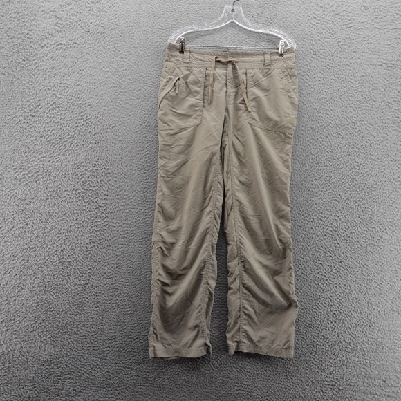 The North Face Horizon Tempest Pants 8 Khaki Women Outdoor Hiking Drawstring - Picture 1 of 15